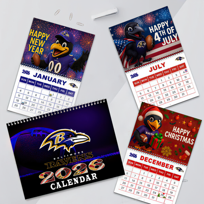 Premium NFL BAL Wall Calendar 2026 V1 NMD TTV