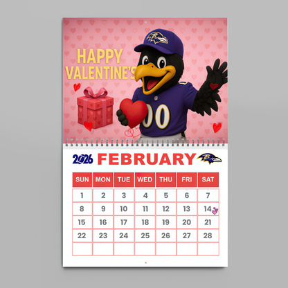 Premium NFL BAL Wall Calendar 2026 V1 NMD TTV