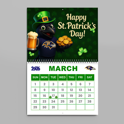 Premium NFL BAL Wall Calendar 2026 V1 NMD TTV