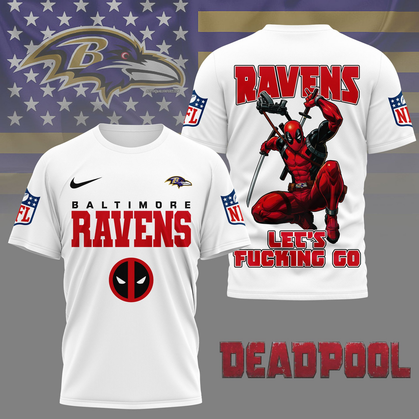 Premium NFL BAL x DP T-shirt V1 NMD TTV