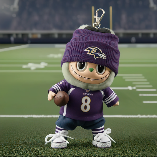 Premium NFL BAL x Labubu Mini Plush Keychain V1 NMD TTV