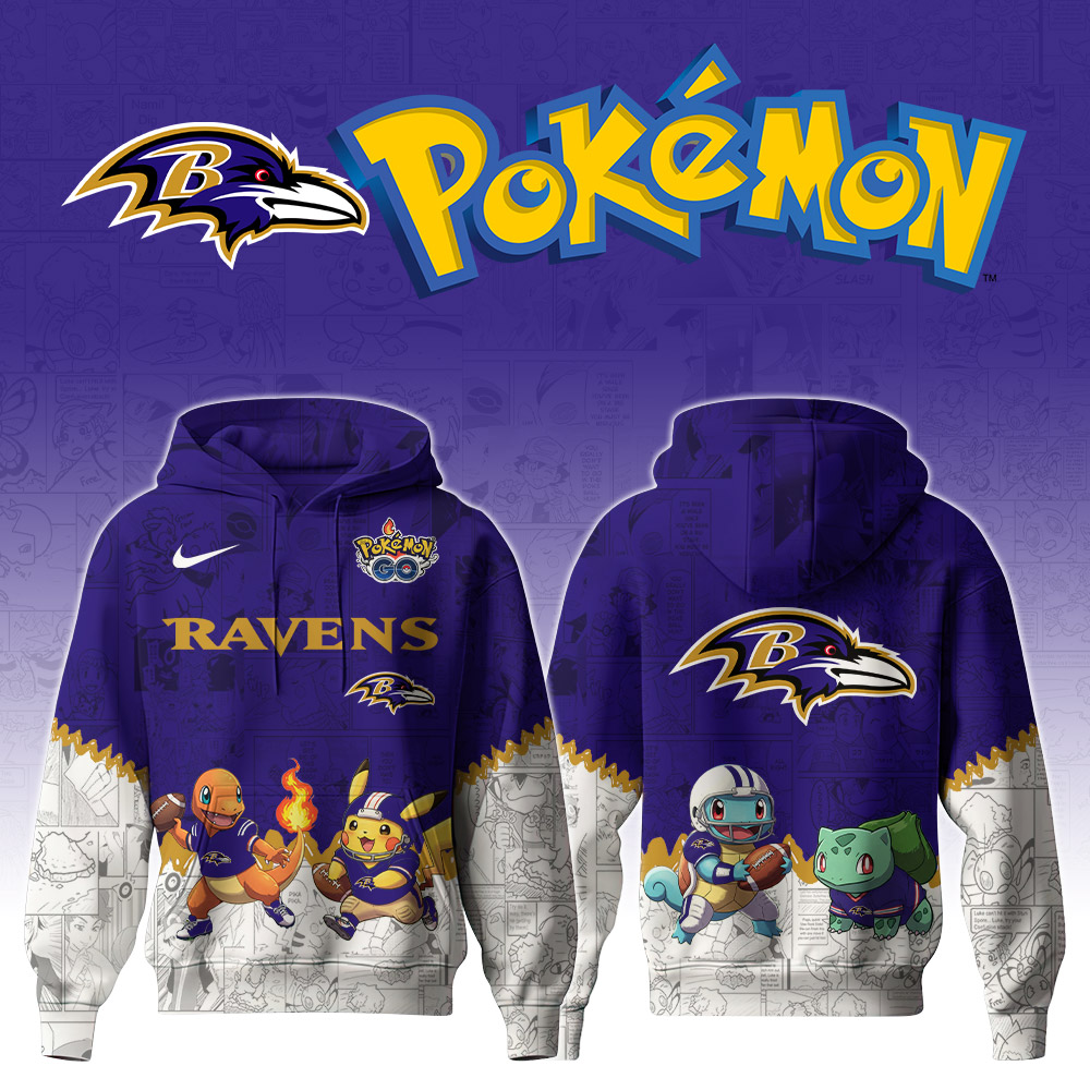 Premium NFL BAL x Pokemon Hoodie V1 NMD TTV