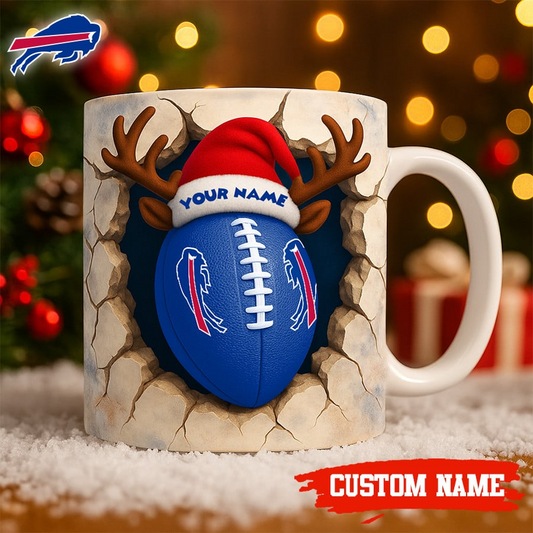 Premium NFL BUF Christmas Football Ceramic Mug V2 NMD TTV