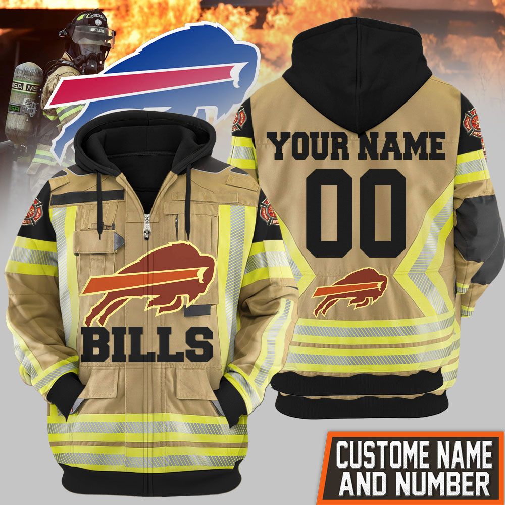 Premium NFL BUF Firefighter Zip Hoodie V1 NMD TTV