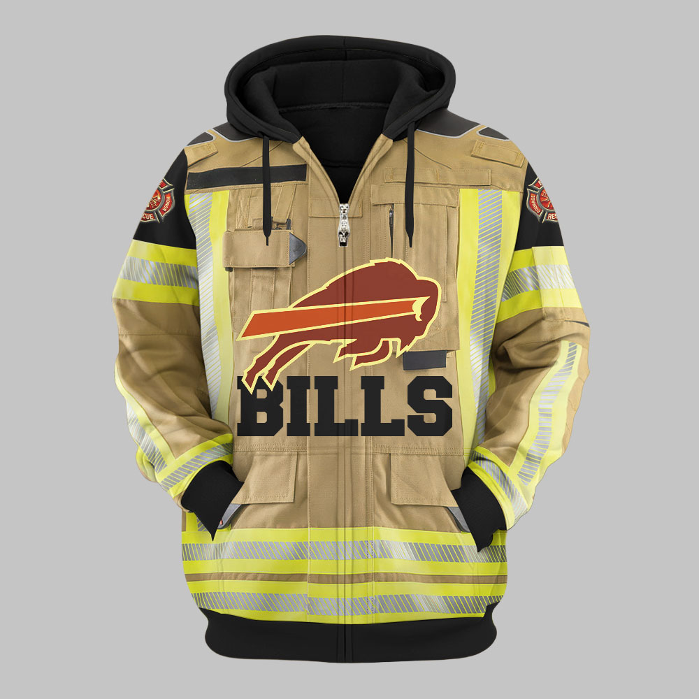 Premium NFL BUF Firefighter Zip Hoodie V1 NMD TTV