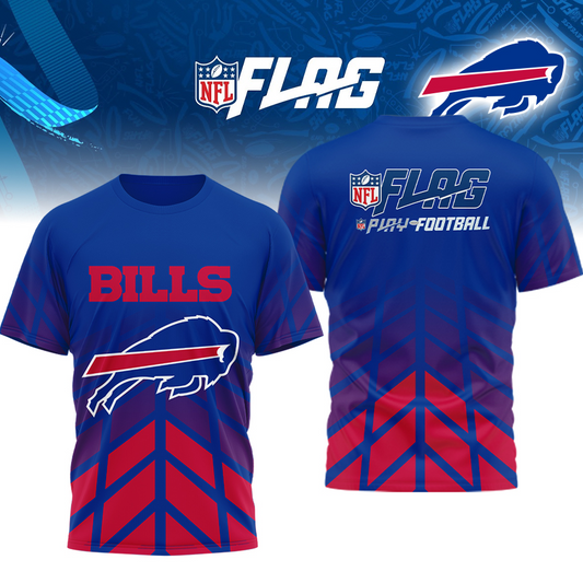 Premium NFL BUF Flag Football T-shirt V1 NMD TTV