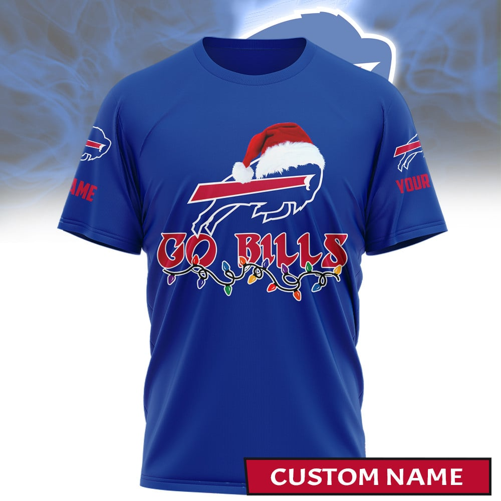 Premium NFL BUF Merry Christmas T-shirt V1 NMD TTV