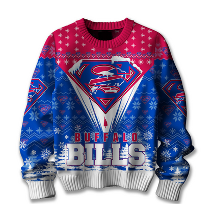 Premium NFL BUF Merry Super Christmas Sweater V1 NMD TTV