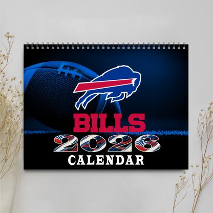 Premium NFL BUF Wall Calendar 2026 V1 NMD TTV