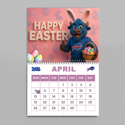 Premium NFL BUF Wall Calendar 2026 V1 NMD TTV