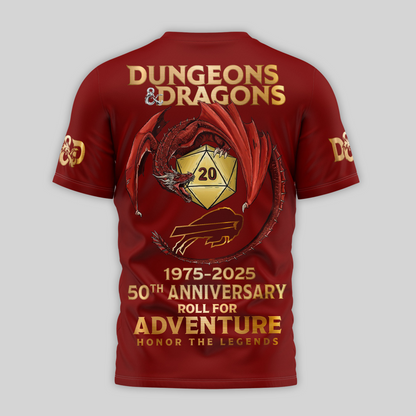 Premium NFL BUF x Dungeons And Dragons 50th Anniversary Shirt V15 NMD TTV