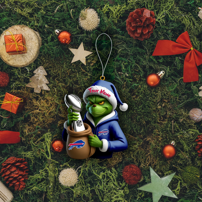 Premium NFL BUF x The Grinch Christmas Ornament V1 NMD TTV