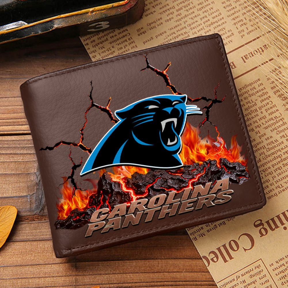 Premium NFL CAR Cracked Fire Leather Wallet V1 NMD TTV