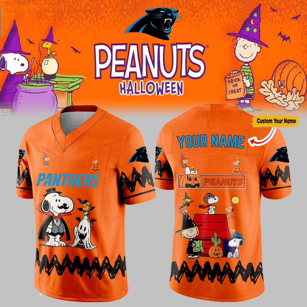 Premium NFL CAR x PEA Halloween V-neck Short Sleeve Jersey V1 NMD TTV
