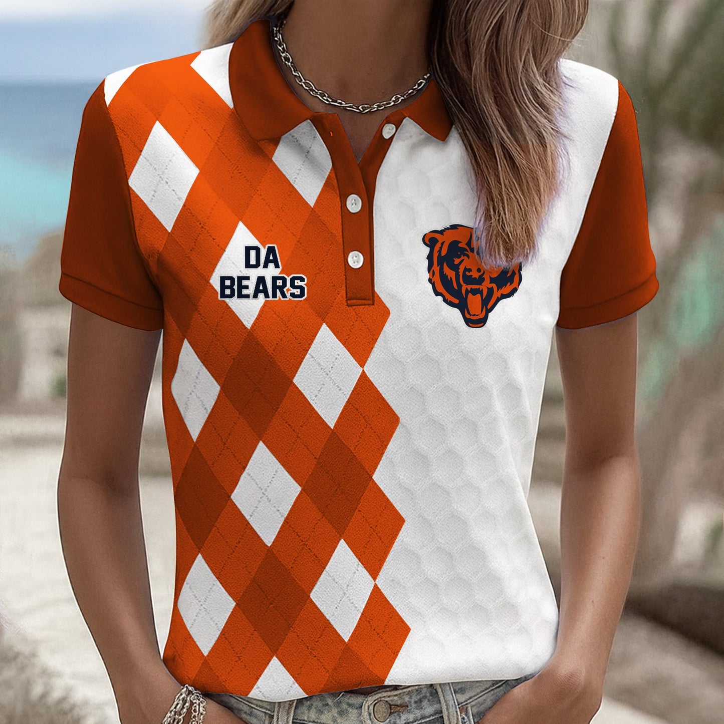 Premium NFL CCB Women Polo Shirt V1 NMD NHM