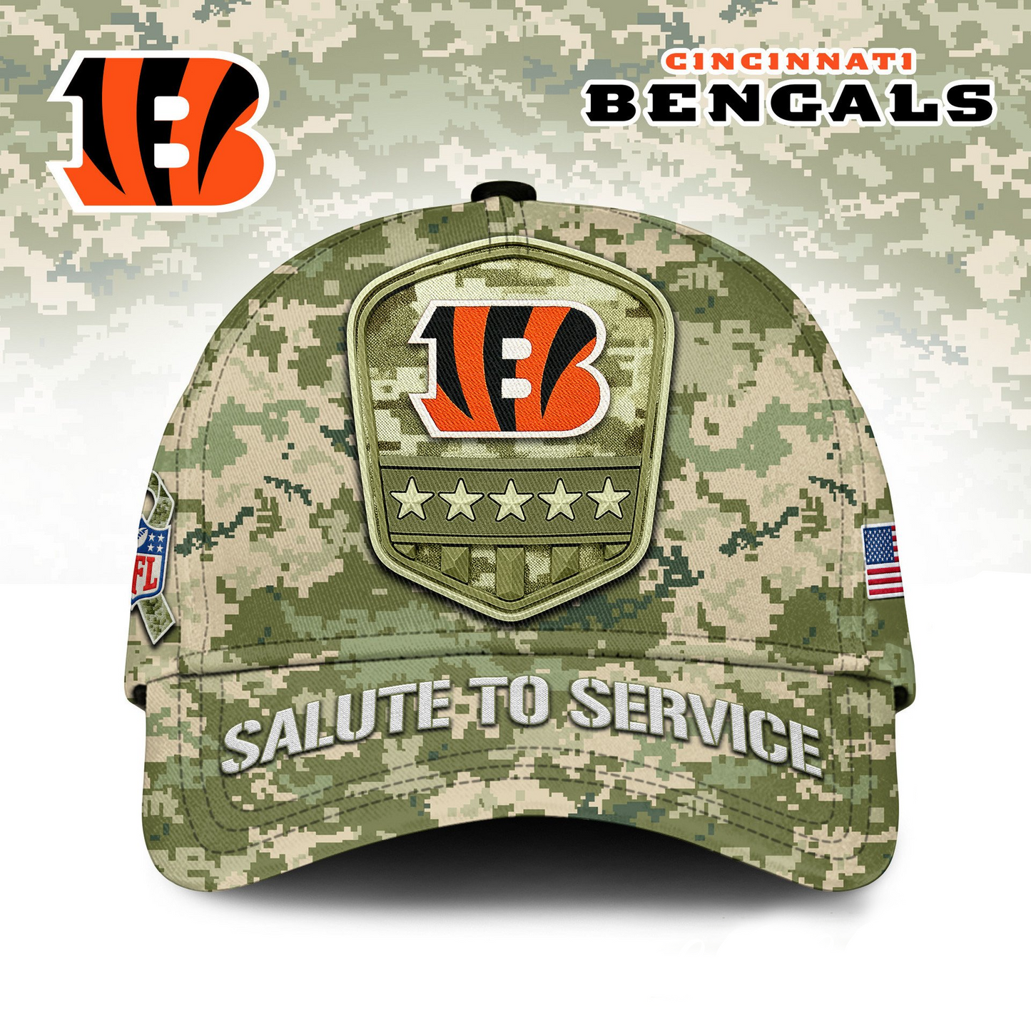 Premium NFL CCBG Salute To Service Cap V14 NMD TTV