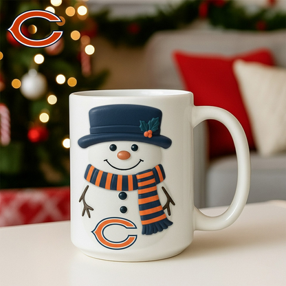 Premium NFL CHI Santa Ceramic Mug V1 NMD TTV