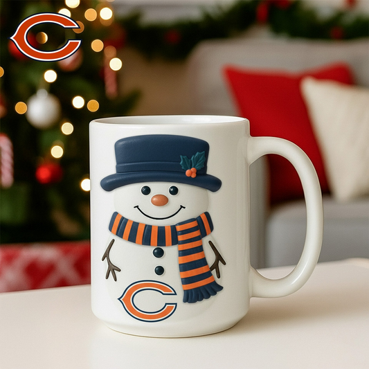 Premium NFL CHI Santa Ceramic Mug V1 NMD TTV