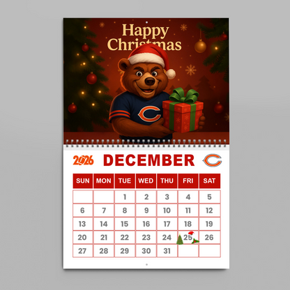 Premium NFL CHI Wall Calendar 2026 V1 NMD TTV