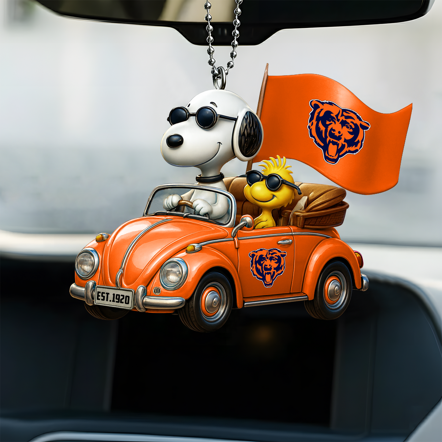 Premium NFL CHI x SNP Car Ornament DatND DVT