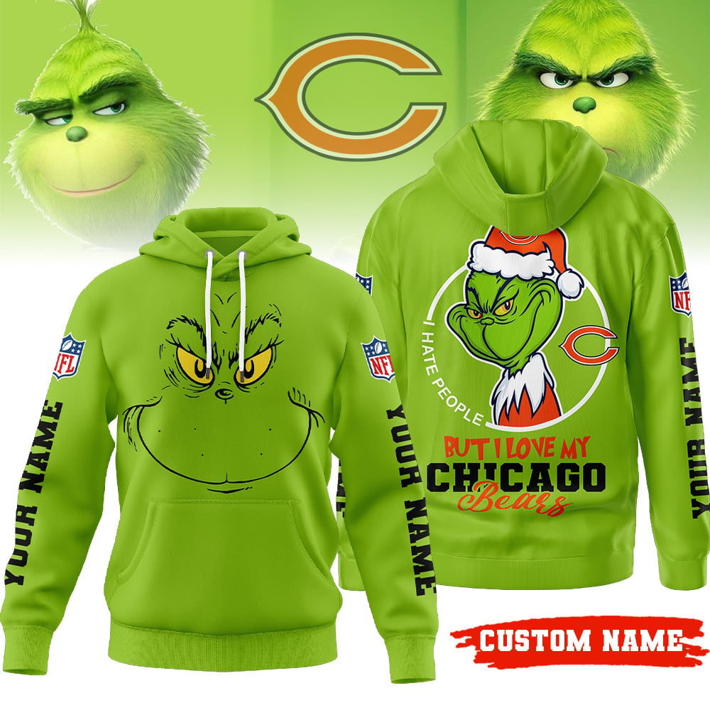 Premium NFL CHI x The Grinch Hoodie V1 NMD TTV