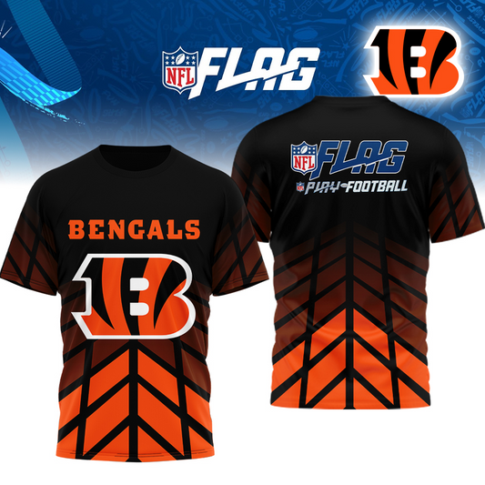 Premium NFL CIN Flag Football T-shirt V1 NMD TTV