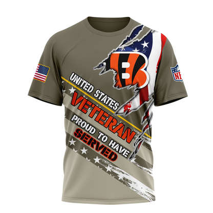 Premium NFL CIN Proud U.S. Veteran T-shirt V1 NMD TTV