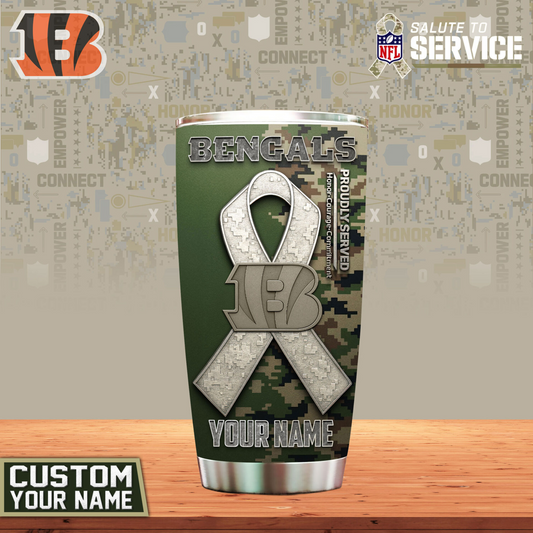 Premium NFL CIN Proudly Served Tumbler V1 NMD TTV