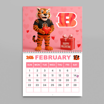 Premium NFL CIN Wall Calendar 2026 V1 NMD TTV