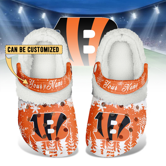 Premium NFL CIN Winter Fleece Clogs V1 NMD TTV