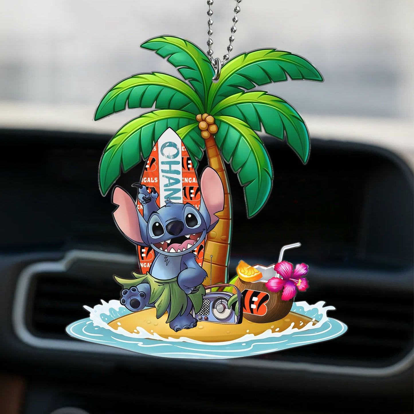 Premium NFL CIN x ST Hawai Car Ornament DatND DVT