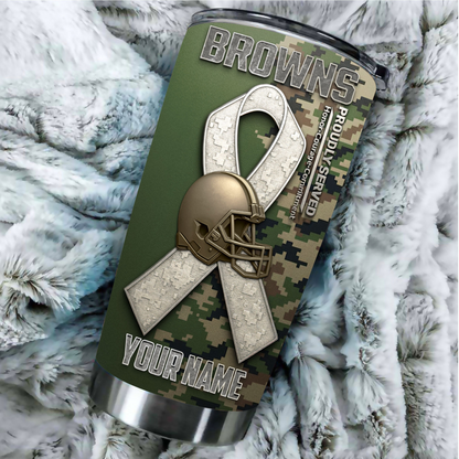 Premium NFL CLE Proudly Served Tumbler V1 NMD TTV