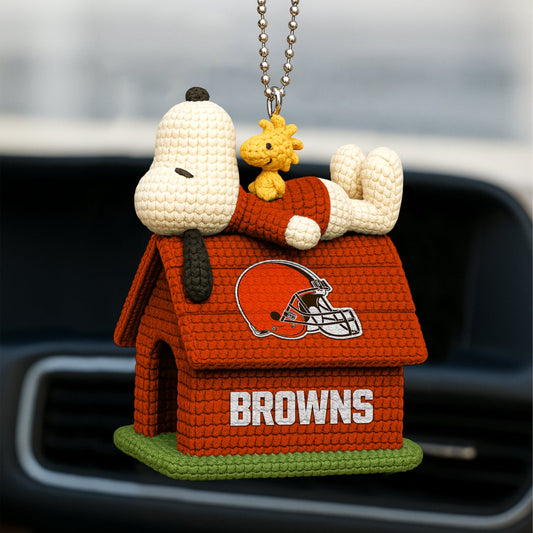 Premium NFL CLE x SNP Knitted Car Ornament V8 NMD NHM