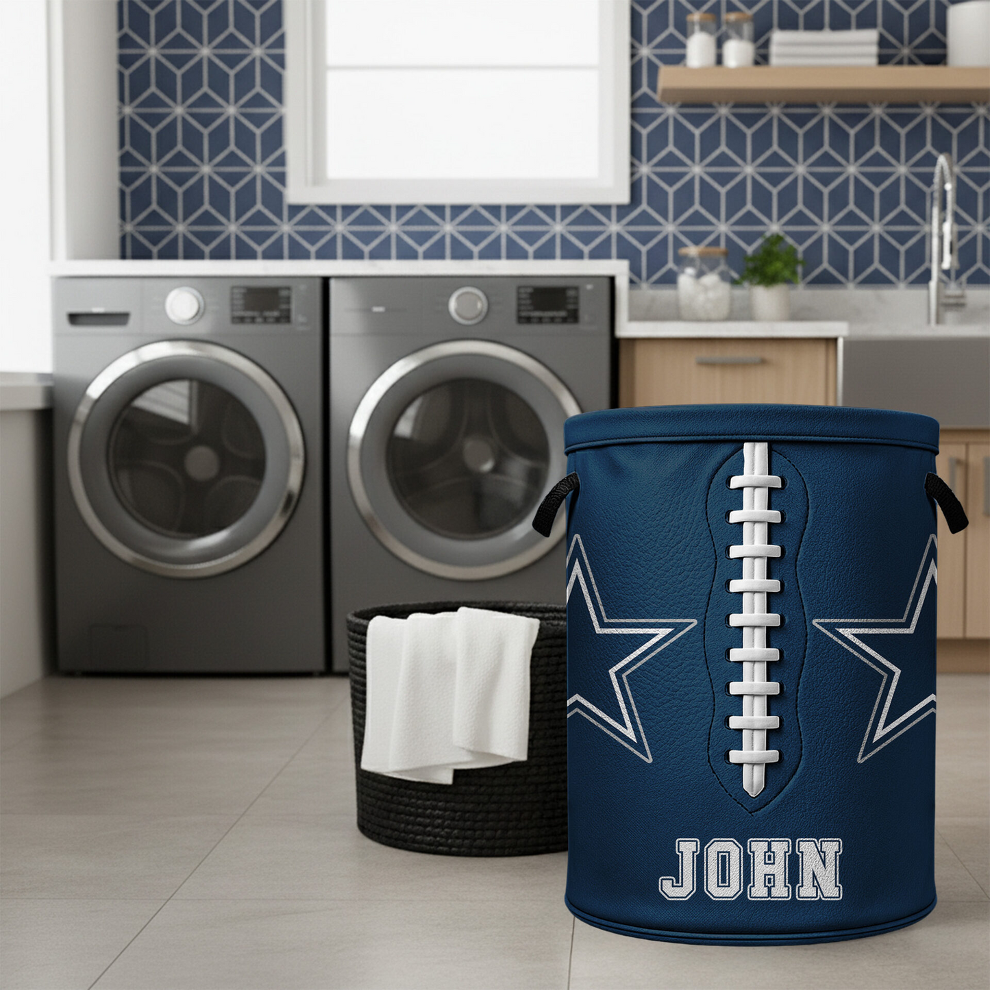 Premium NFL DAL Clothes Hamper HI V1 NMD TTV