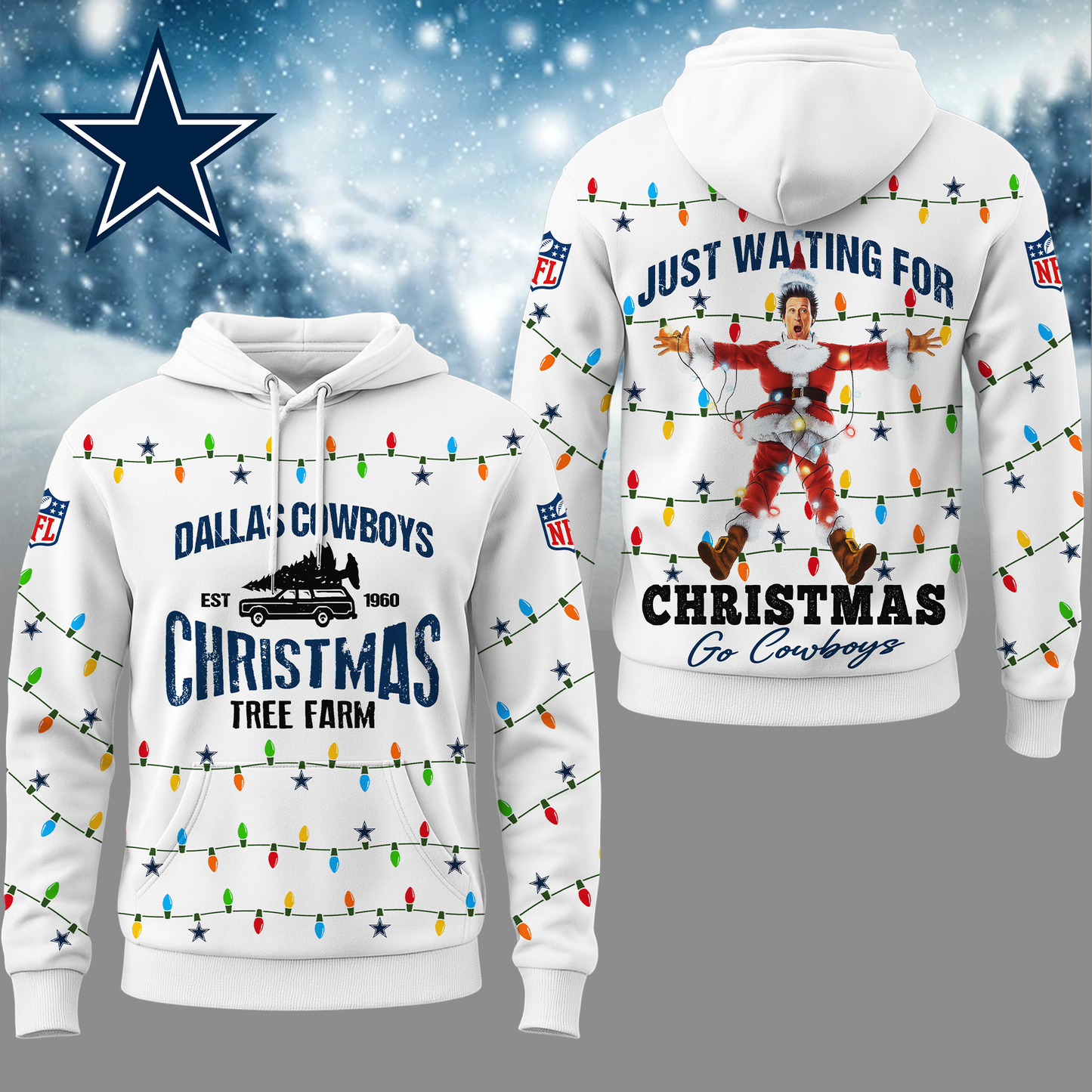 Premium NFL DAL Griswold Christmas Hoodie V1 NMD TTV