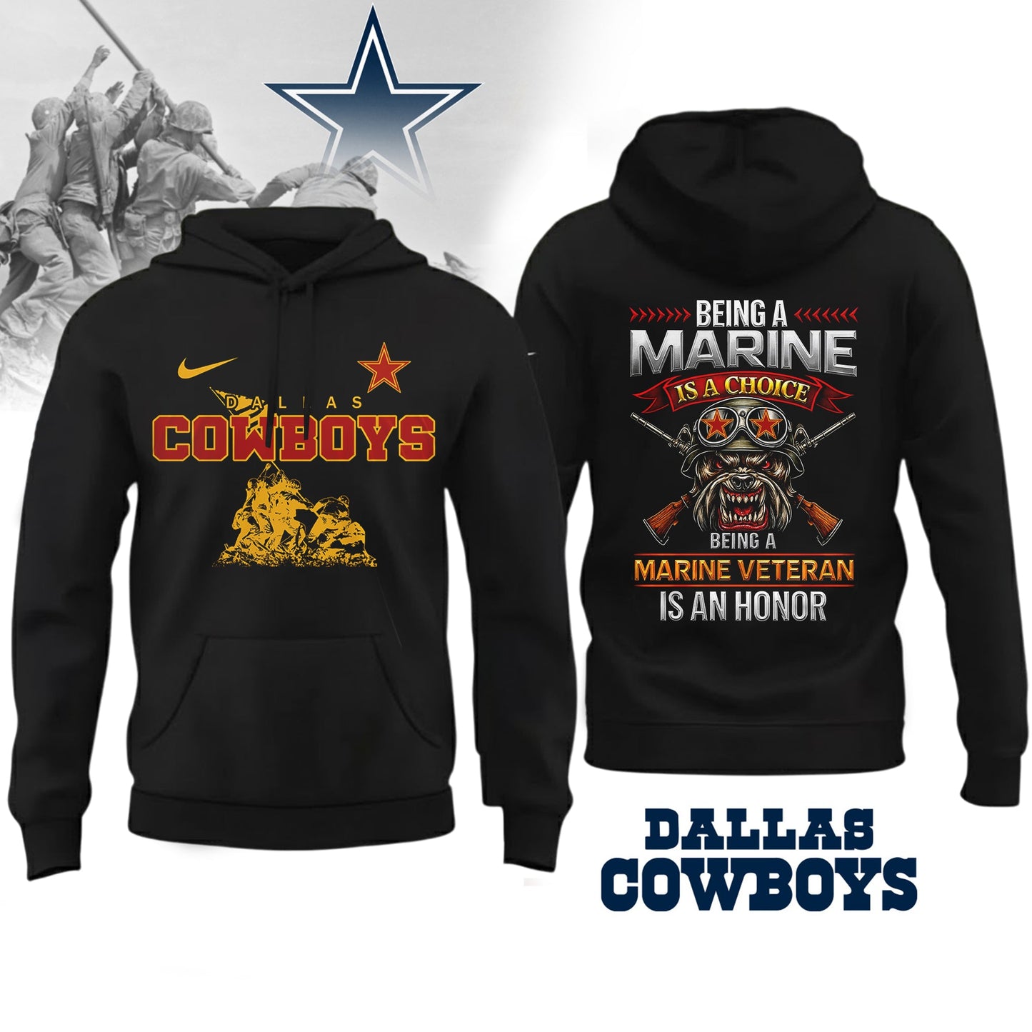 Premium NFL DAL Marine Veteran Shirt V2 NMD NHM