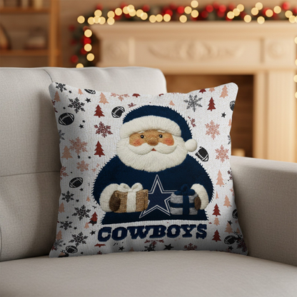 Premium NFL DAL Santa Christmas Pillow V1 NMD TTV