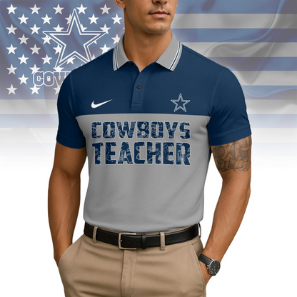 Premium NFL DAL Teacher Appreciation Polo Shirt V15 NMD TTV