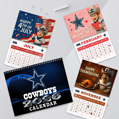 Premium NFL DAL Wall Calendar 2026 V1 NMD TTV