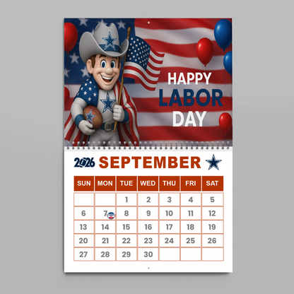 Premium NFL DAL Wall Calendar 2026 V1 NMD TTV