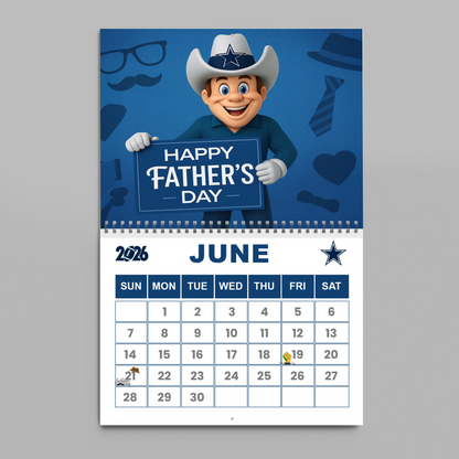 Premium NFL DAL Wall Calendar 2026 V1 NMD TTV