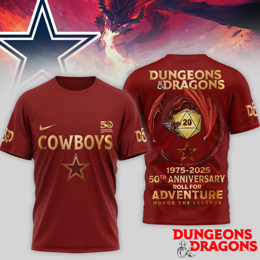 Premium NFL DAL x Dungeons And Dragons 50th Anniversary Shirt V15 NMD TTV