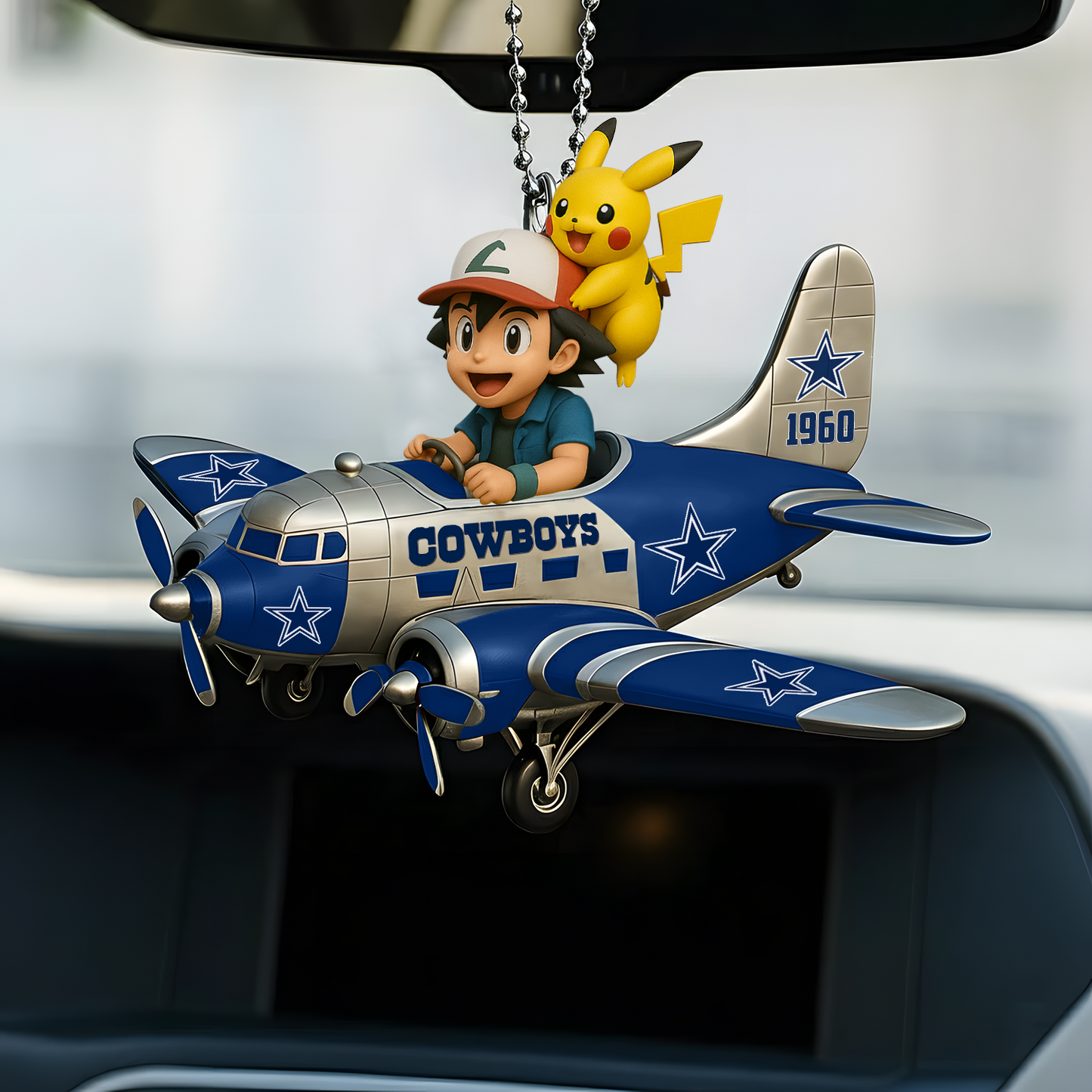 Premium NFL DAL x POK Car Ornament V1 DATND TANTD