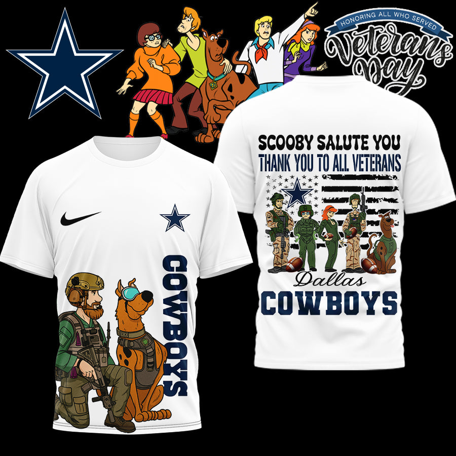 Premium NFL DAL x SCO Salute Veterans T-shirt V15 NMD NHM