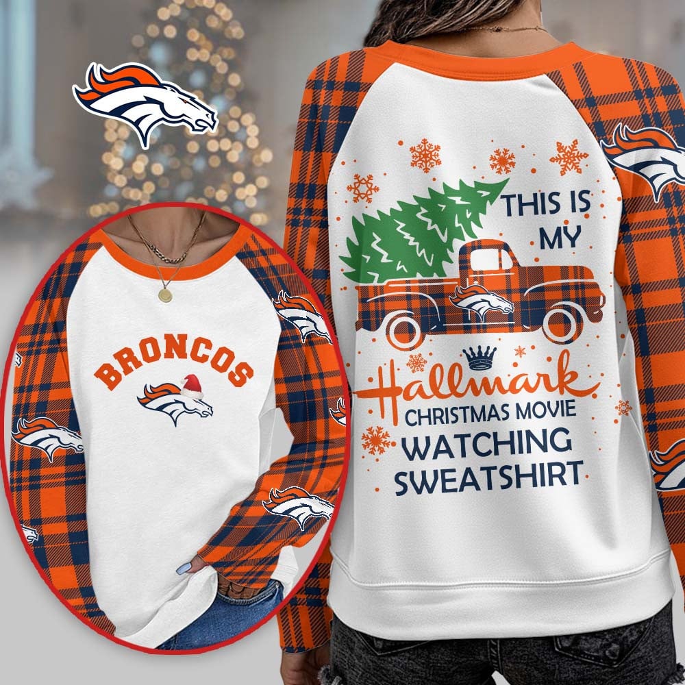 Premium NFL DEN Cozy Round Neck Raglan Sleeve Sweatshirt V1 NMD NHM