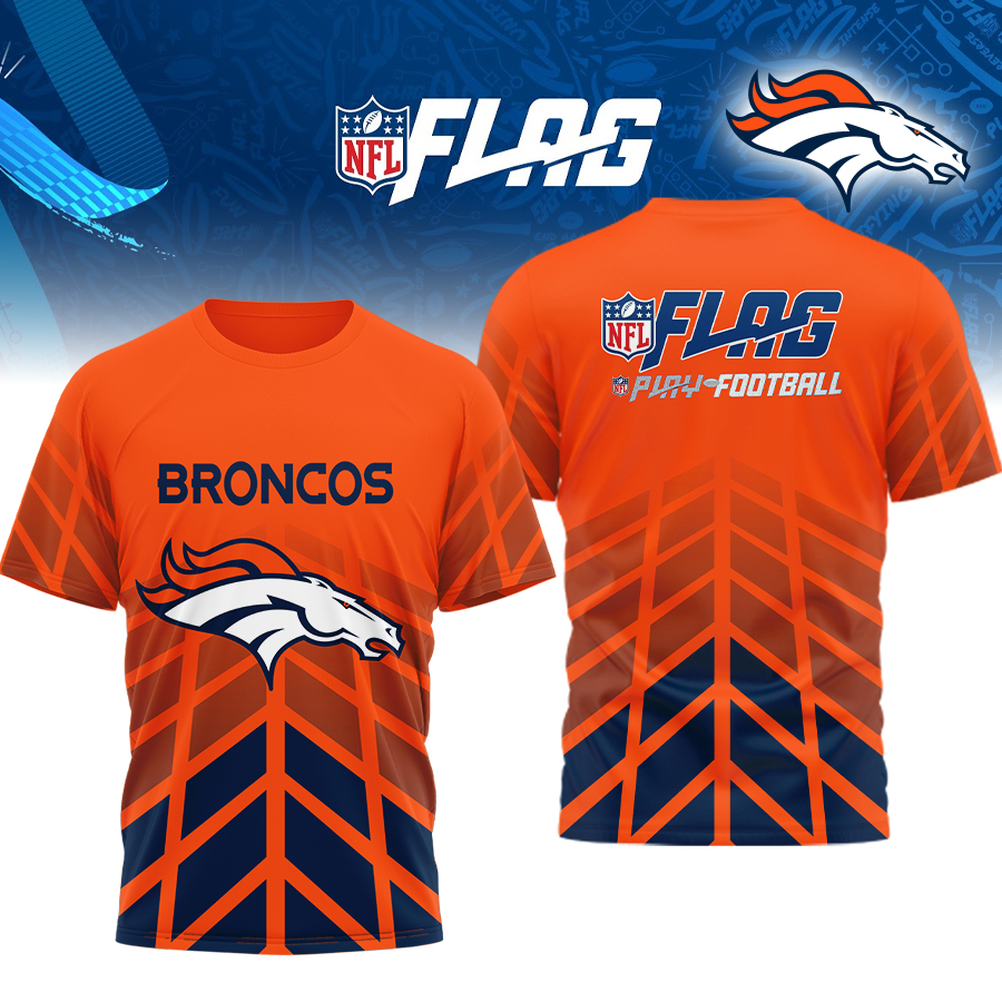 Premium NFL DEN Flag Football T-shirt V1 NMD TTV