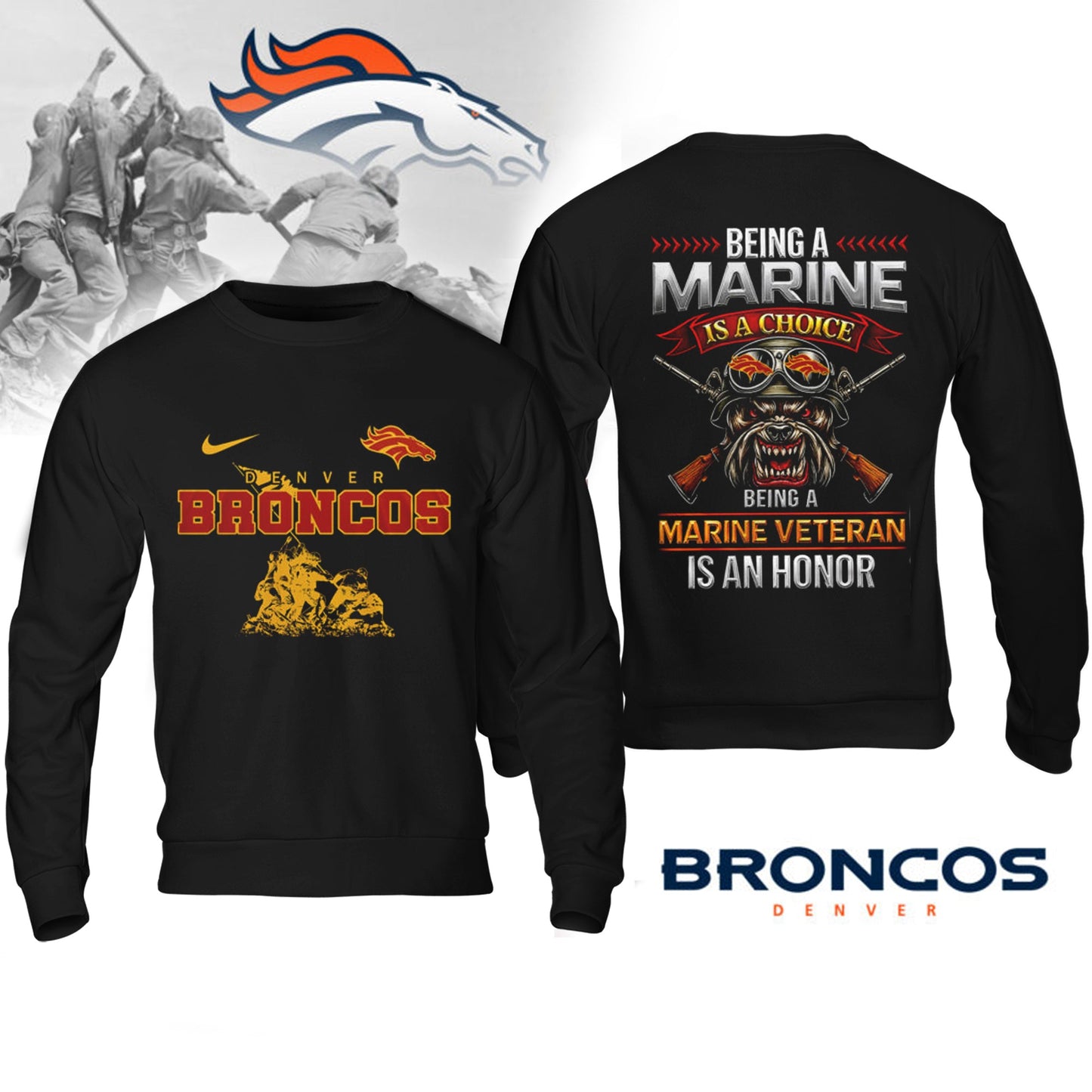 Premium NFL DEN Marine Veteran Shirt V2 NMD NHM