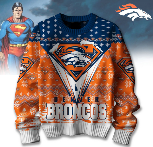 Premium NFL DEN Merry Super Christmas Sweater V1 NMD TTV
