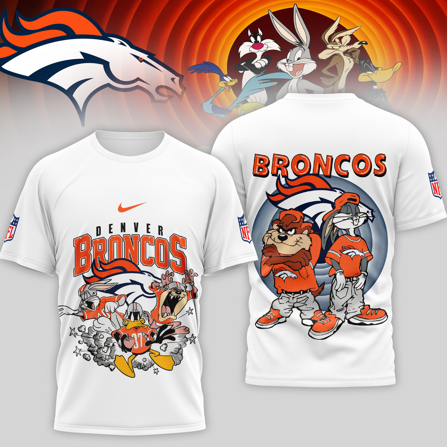 Premium NFL DEN x LNTS T-shirt V1 NMD TTV