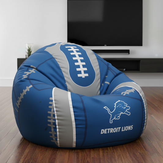 Premium NFL DET Lounge Bean Chair V1 NMD TTV